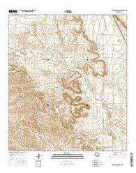 Frenchman Hills Texas Current topographic map, 1:24000 scale, 7.5 X 7.5 Minute, Year 2016