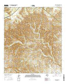 Fresno Creek Texas Current topographic map, 1:24000 scale, 7.5 X 7.5 Minute, Year 2016