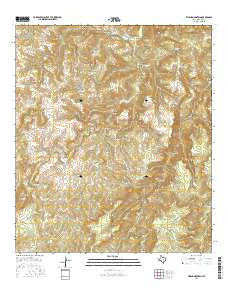 Friend Mountain Texas Current topographic map, 1:24000 scale, 7.5 X 7.5 Minute, Year 2016