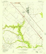 Friendswood Texas Historical topographic map, 1:24000 scale, 7.5 X 7.5 Minute, Year 1955