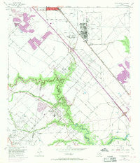 Friendswood Texas Historical topographic map, 1:24000 scale, 7.5 X 7.5 Minute, Year 1955