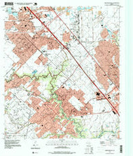 Friendswood Texas Historical topographic map, 1:24000 scale, 7.5 X 7.5 Minute, Year 1995