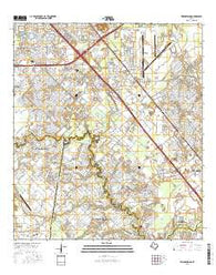 Friendswood Texas Current topographic map, 1:24000 scale, 7.5 X 7.5 Minute, Year 2016