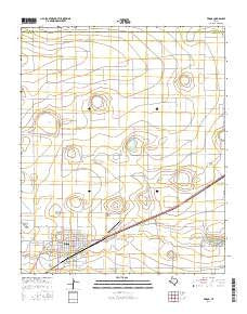 Friona Texas Current topographic map, 1:24000 scale, 7.5 X 7.5 Minute, Year 2016
