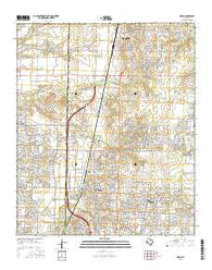 Frisco Texas Current topographic map, 1:24000 scale, 7.5 X 7.5 Minute, Year 2016