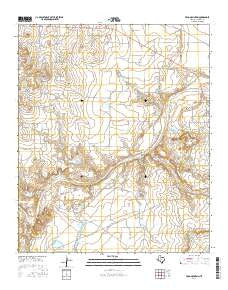 Frog Mountain Texas Current topographic map, 1:24000 scale, 7.5 X 7.5 Minute, Year 2016