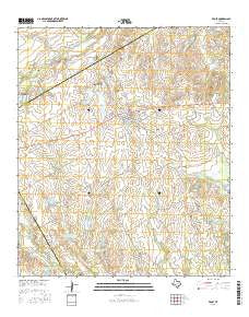 Frost Texas Current topographic map, 1:24000 scale, 7.5 X 7.5 Minute, Year 2016