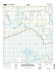Frozen Point Texas Current topographic map, 1:24000 scale, 7.5 X 7.5 Minute, Year 2016