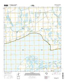 Frozen Point Texas Current topographic map, 1:24000 scale, 7.5 X 7.5 Minute, Year 2016