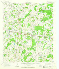 Fruitvale Texas Historical topographic map, 1:24000 scale, 7.5 X 7.5 Minute, Year 1962