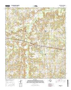 Fruitvale Texas Current topographic map, 1:24000 scale, 7.5 X 7.5 Minute, Year 2016