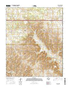 Fuller Texas Current topographic map, 1:24000 scale, 7.5 X 7.5 Minute, Year 2016