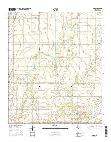 Funston Texas Current topographic map, 1:24000 scale, 7.5 X 7.5 Minute, Year 2016