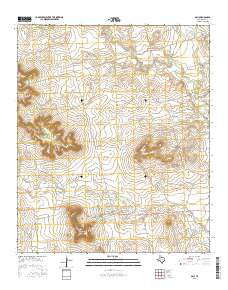 Gail Texas Current topographic map, 1:24000 scale, 7.5 X 7.5 Minute, Year 2016