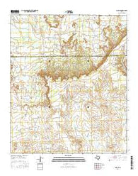 Gail NE Texas Current topographic map, 1:24000 scale, 7.5 X 7.5 Minute, Year 2016