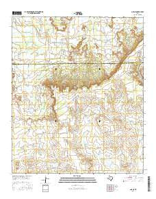 Gail NE Texas Current topographic map, 1:24000 scale, 7.5 X 7.5 Minute, Year 2016