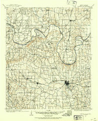 Gainesville Texas Historical topographic map, 1:125000 scale, 30 X 30 Minute, Year 1902