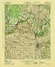 Gainesville Texas Historical topographic map, 1:125000 scale, 30 X 30 Minute, Year 1943