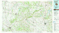 Gainesville Texas Historical topographic map, 1:100000 scale, 30 X 60 Minute, Year 1991