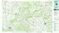 Gainesville Texas Historical topographic map, 1:100000 scale, 30 X 60 Minute, Year 1991