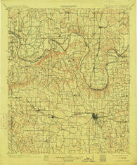 Gainesville Texas Historical topographic map, 1:125000 scale, 30 X 30 Minute, Year 1902