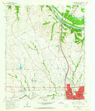 Gainesville North Texas Historical topographic map, 1:24000 scale, 7.5 X 7.5 Minute, Year 1960