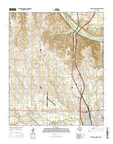 Gainesville North Texas Current topographic map, 1:24000 scale, 7.5 X 7.5 Minute, Year 2016
