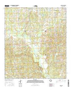 Galilee Texas Current topographic map, 1:24000 scale, 7.5 X 7.5 Minute, Year 2016