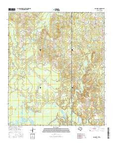 Galloway Texas Current topographic map, 1:24000 scale, 7.5 X 7.5 Minute, Year 2016