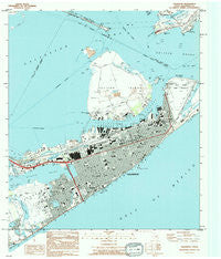 Galveston Texas Historical topographic map, 1:24000 scale, 7.5 X 7.5 Minute, Year 1994