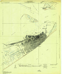 Galveston Texas Historical topographic map, 1:24000 scale, 7.5 X 7.5 Minute, Year 1930