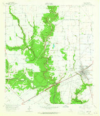 Ganado Texas Historical topographic map, 1:24000 scale, 7.5 X 7.5 Minute, Year 1963