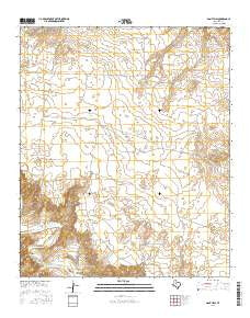 Gant Hills Texas Current topographic map, 1:24000 scale, 7.5 X 7.5 Minute, Year 2016