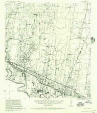 Garcias Texas Historical topographic map, 1:62500 scale, 15 X 15 Minute, Year 1956