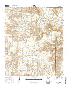 Garden City NE Texas Current topographic map, 1:24000 scale, 7.5 X 7.5 Minute, Year 2016