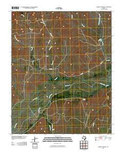 Garden Springs Texas Historical topographic map, 1:24000 scale, 7.5 X 7.5 Minute, Year 2010