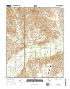 Garden Springs Texas Current topographic map, 1:24000 scale, 7.5 X 7.5 Minute, Year 2016