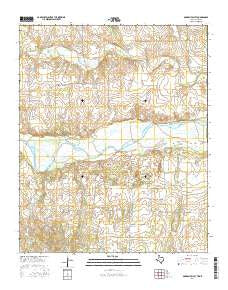 Garden Valley Texas Current topographic map, 1:24000 scale, 7.5 X 7.5 Minute, Year 2016