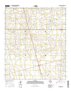 Gardendale Texas Current topographic map, 1:24000 scale, 7.5 X 7.5 Minute, Year 2016