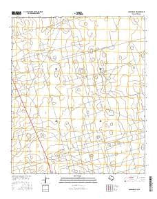 Gardendale NW Texas Current topographic map, 1:24000 scale, 7.5 X 7.5 Minute, Year 2016