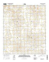 Gardener Draw Texas Current topographic map, 1:24000 scale, 7.5 X 7.5 Minute, Year 2016