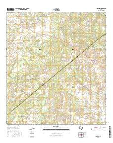 Garfield Texas Current topographic map, 1:24000 scale, 7.5 X 7.5 Minute, Year 2016