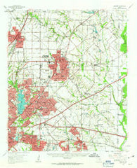 Garland Texas Historical topographic map, 1:62500 scale, 15 X 15 Minute, Year 1959