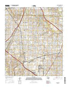 Garland Texas Current topographic map, 1:24000 scale, 7.5 X 7.5 Minute, Year 2016