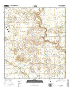 Garner Field Texas Current topographic map, 1:24000 scale, 7.5 X 7.5 Minute, Year 2016