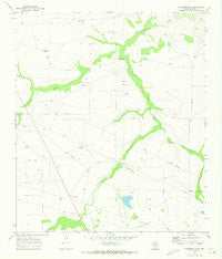 Garrison Draw Texas Historical topographic map, 1:24000 scale, 7.5 X 7.5 Minute, Year 1970