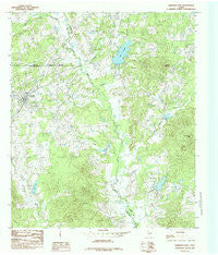 Garrison East Texas Historical topographic map, 1:24000 scale, 7.5 X 7.5 Minute, Year 1984
