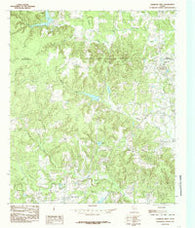 Garrison West Texas Historical topographic map, 1:24000 scale, 7.5 X 7.5 Minute, Year 1984