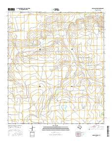 Garrison Draw Texas Current topographic map, 1:24000 scale, 7.5 X 7.5 Minute, Year 2016