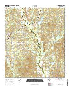 Garrison East Texas Current topographic map, 1:24000 scale, 7.5 X 7.5 Minute, Year 2016
